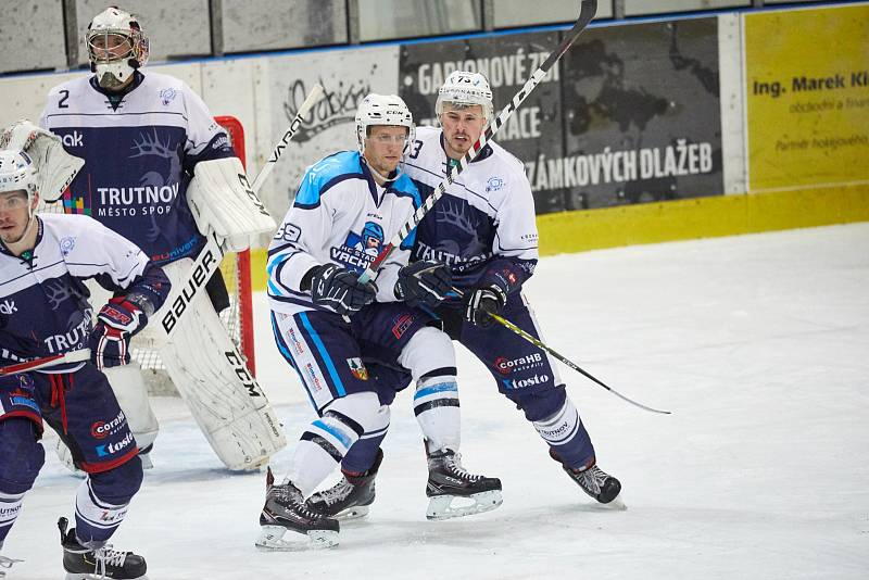 Druholigové hokejové derby Trutnov - Vrchlabí (7:0).