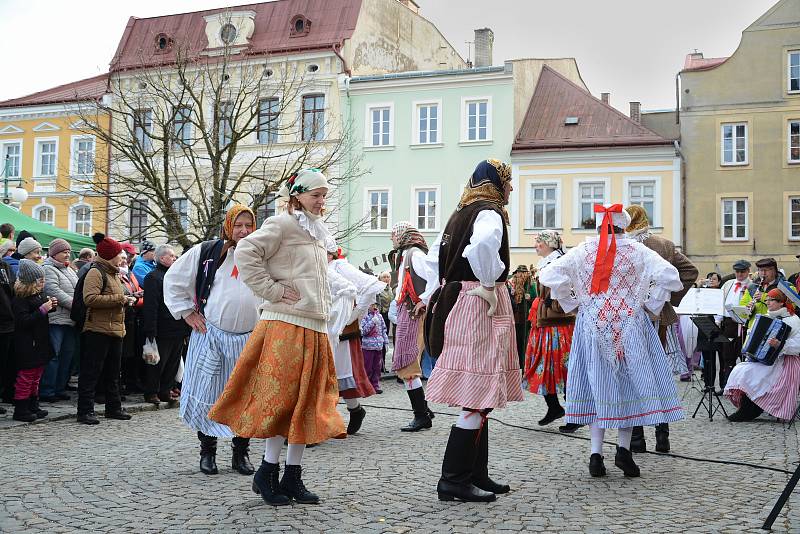 Masopust pod obry: dorazil Komenský a byla i svatba.