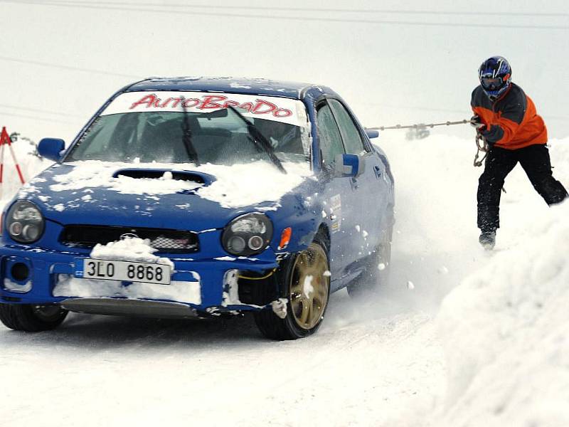 Krkonošský pohár v autoskijöringu – Bozkov 2010.