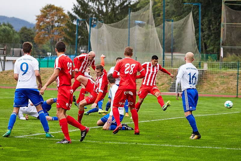 Fotbalisté Trutnova v souboji s favorizovaným Mšenem získali dva cenné body.