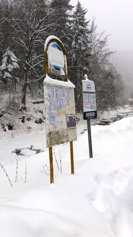"Sněhová situace" v Horním Maršově