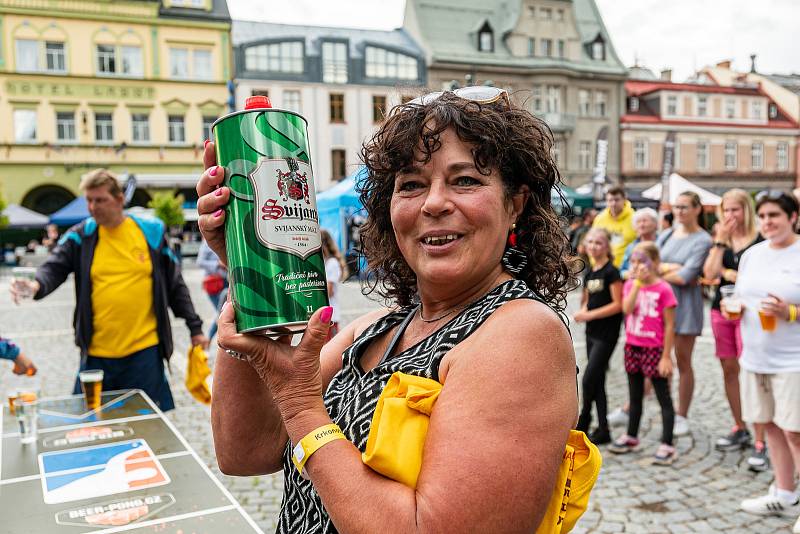 Krkonošské pivní slavnosti se konaly v sobotu na náměstí TGM ve Vrchlabí.