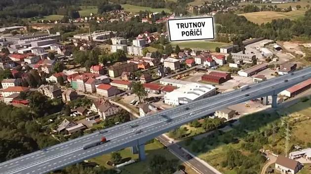 Poříčský most v Trutnově bude na trase D11 nejdelší na dálničním úseku k hranicím, bude měřit 713 metrů. Vysoký bude 30 metrů.