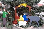 Vánoční strom, betlém a Ježíškova pošta v Pilníkově.