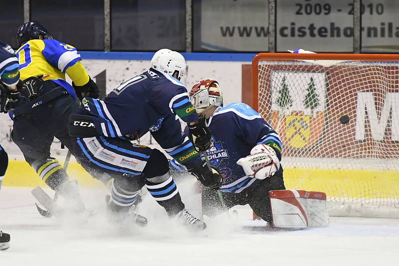 Vrchlabští hokejisté si v přípravě hravě poradili s ústeckým Slovanem.