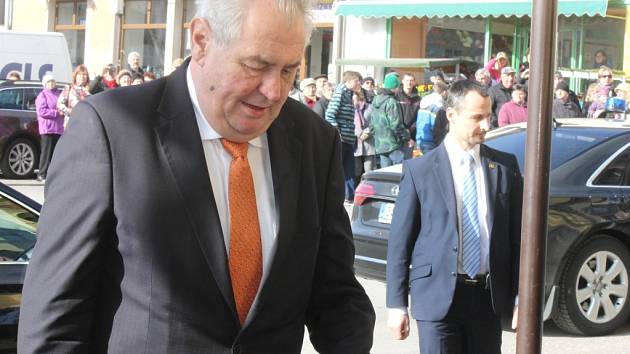 Prezident Miloš Zeman v Lomnici nad Popelkou