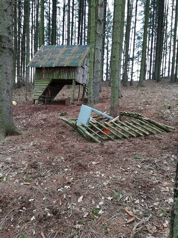 Krávy páchají škody myslivcům i zemědělcům, poškodily například krmná zařízení v lese.