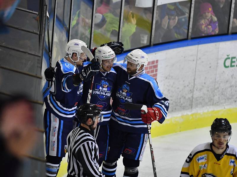 Vrchlabští hokejisté srovnali semifinálovou sérii play off druhé ligy na 1:1.