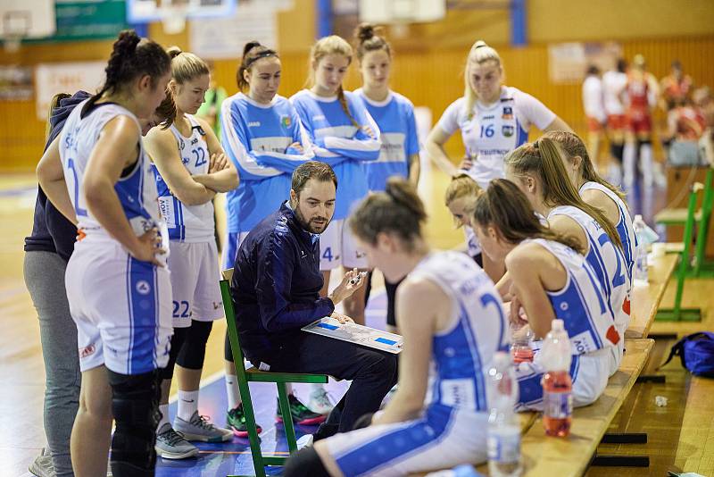 Utkání 7. kola RENOMIA ŽBL basketbalistek: BK Loko Trutnov - BLK Slavia Praha (79:82).