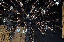 Lidé v Trutnově oslavili příchod nového roku 2023.