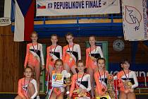 Družstvo Junior I vybojovalo na mistrovství republiky zlaté medaile v TeamGymu.