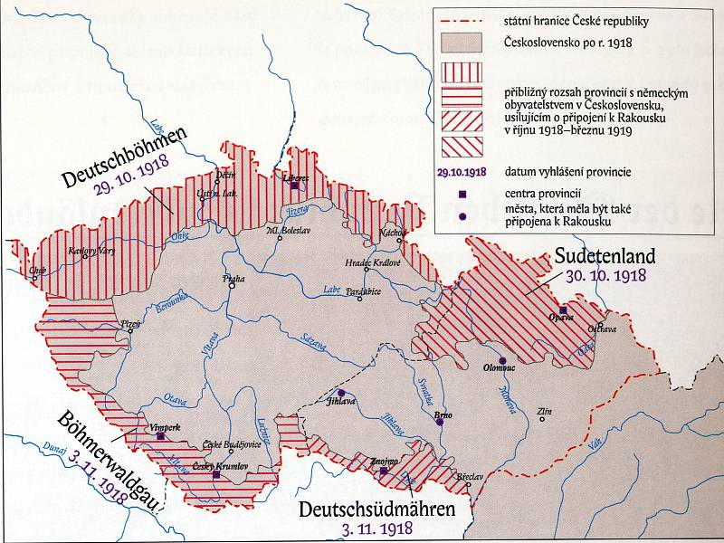 Místo k Československu se Trutnov a Vrchlabí připojily k samostatné provincii Deutschböhmen, která byla vyhlášena přesně před sto lety, 29. října 1918.