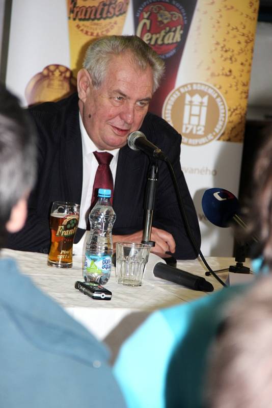 Prezident Miloš Zeman v Harrachově