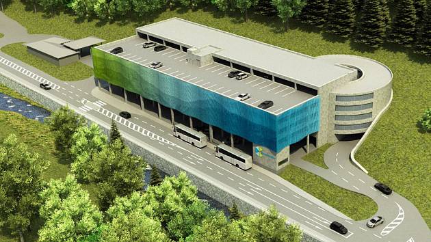 Pec začíná stavět velký parkovací dům s dopravním terminálem za 167 milionů  - Krkonošský deník