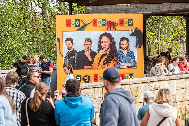 Hvězdy televizního seriálu ZOO zahájily letní sezonu v Safari Parku Dvůr Králové, Eva Burešová měla koncert.