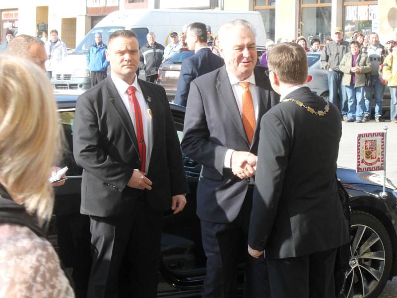 Prezident Miloš Zeman v Lomnici nad Popelkou
