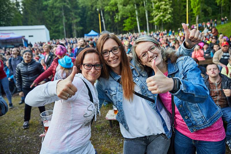 Michal David koncertoval na trutnovském Bojišti.