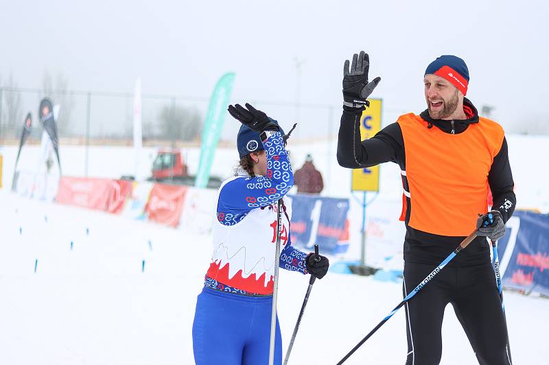 Olympiáda dětí a mládeže měla ve středu na programu třetí den soutěží. Ve Vrchlabí závodili zrakově postižení běžkaři.