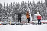 Tady se měl hrát hokej pod širým nebem při Winter Hockey Games. Tribuny a ledová plocha vyrostly ve Špindlerově Mlýně v areálu Svatý Petr.