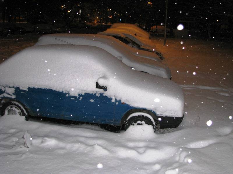 Trutnov po sněhové nadílce - 23. listopadu 2008, v 19 hodin