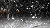 Sněhová nadílka v Trutnově