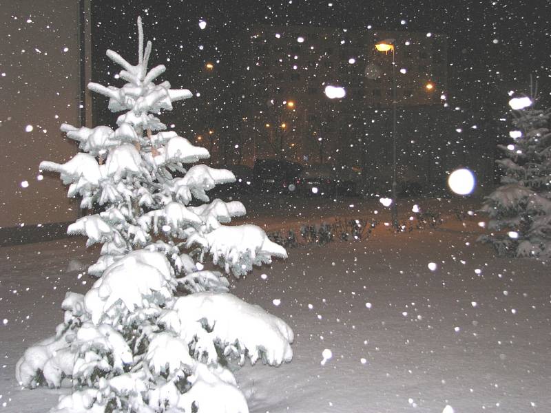 Trutnov po sněhové nadílce - 23. listopadu 2008, v 19 hodin