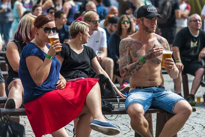 Pivofest 2018 na Krakonošově náměstí v Trutnově.