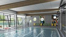 Krytý bazén ve Vrchlabí má mít čtyři plavecké dráhy na 25 metrů, cvičný bazén, relaxační bazén i více než 70 metrů dlouhý tobogán.