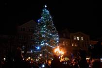 Rozsvícení vánočního stromu v Trutnově