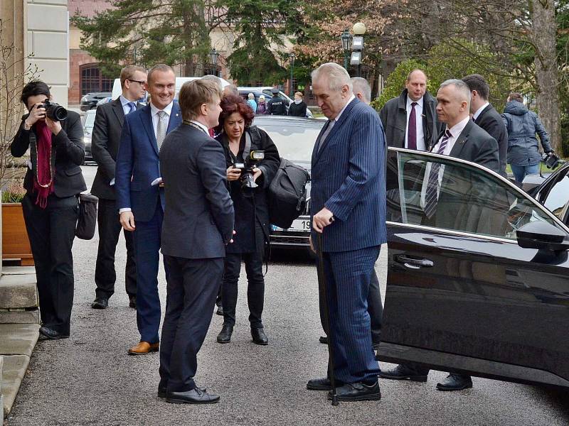 Prezident Zeman na návštěvě Vrchlabí