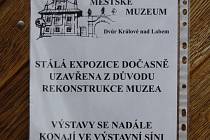 Po rekonstrukci Městského muzea ve Dvoře Králové budou expozice přístupné také imobilním návštěvníkům.