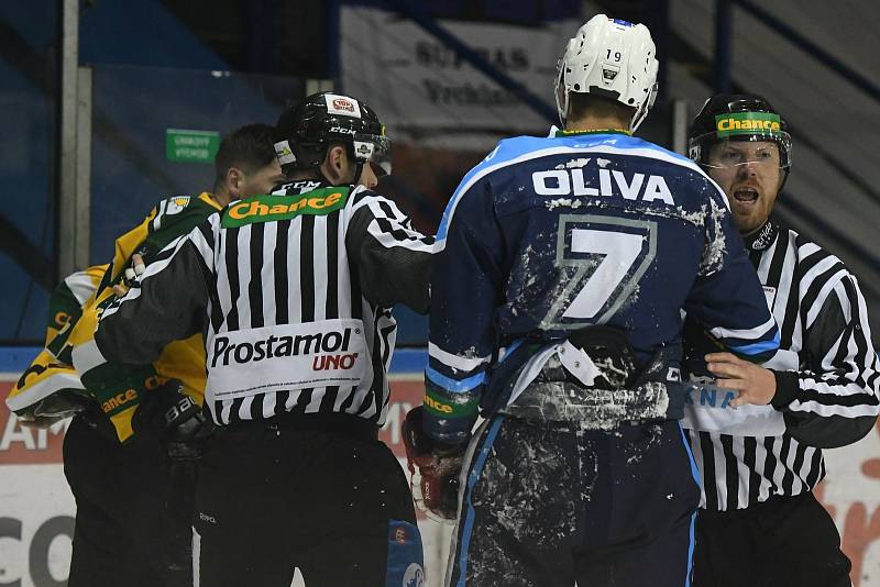 Vrchlabští hokejisté ve druhém duelu čtvrtfinále play off padli se Vsetínem po výsledku 0:2.