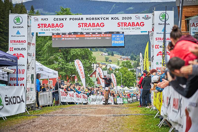 Mistrovství ČR a závod Českého poháru v cross country na horských kolech v Peci pod Sněžkou.