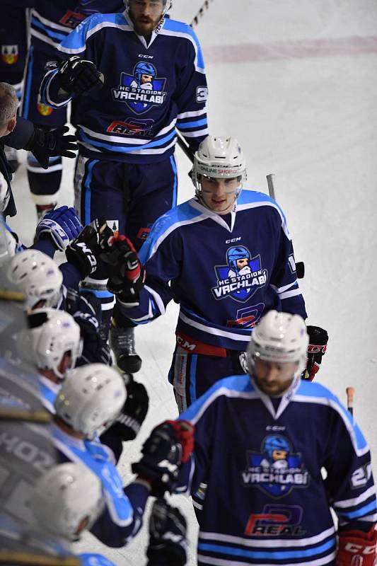 Vrchlabští hokejisté srovnali semifinálovou sérii play off druhé ligy na 1:1.
