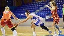 Utkání 7. kola RENOMIA ŽBL basketbalistek: BK Loko Trutnov - BLK Slavia Praha (79:82).