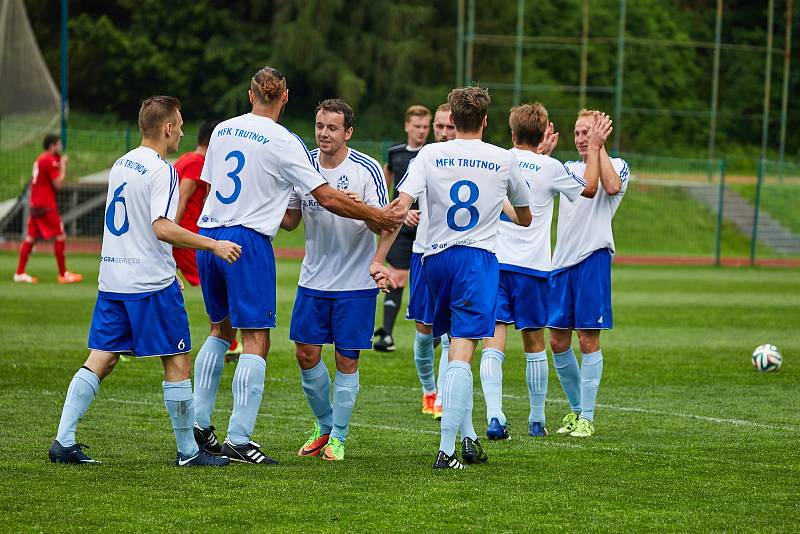 Z divizního utkání Trutnov - Mšeno (2:2, na penalty 5:4)