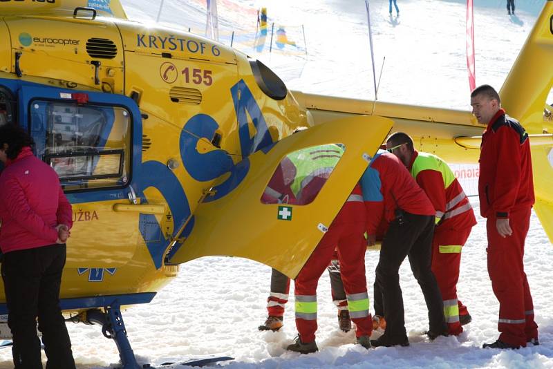 Nehoda snowboardisty ve Špindlu