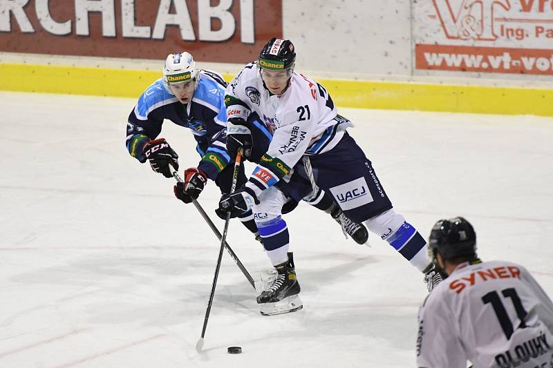 Hokejová Chance liga: HC Stadion Vrchlabí - HC Benátky nad Jizerou.