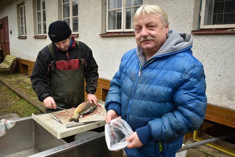 Trutnovští rybáři zahájili vánoční prodej ryb v líhni v Petříkovicích.