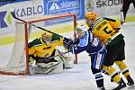 Čtvrtfinále play off hokejové Chance ligy: HC Stadion Vrchlabí - VHK Robe Vsetín.