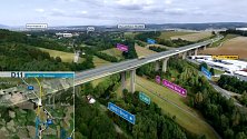 Největší most na trase dálnice D11 Jaroměř - Trutnov bude  vysoký 46 metrů a dlouhý 712 metrů.