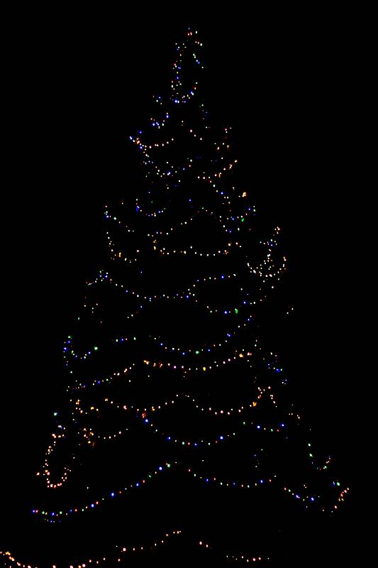 Rozsvícení vánočního stromu ve Vrchlabí.