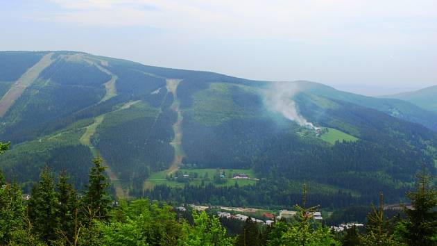 Špindlerův Mlýn: požár chaty Horalka