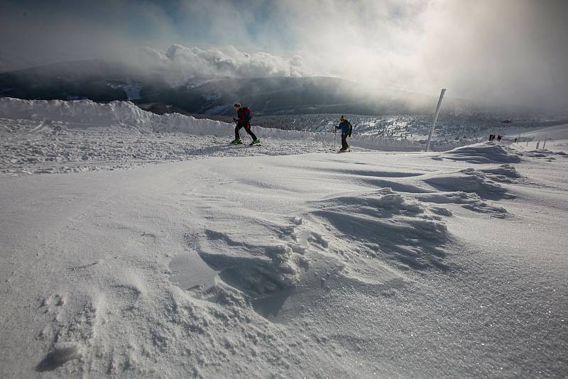 Krkonoše v lednu 2021.