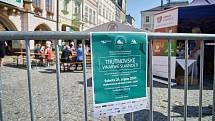 Trutnovské vinařské slavnosti 2021 na Krakonošově náměstí.