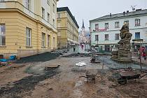 V Trutnově je v plném proudu rekonstrukce pěší zóny v centru města.