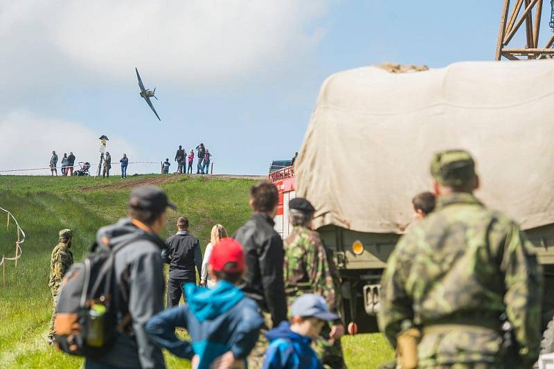 Sraz vojenské techniky u Stachelbergu v roce 2019.