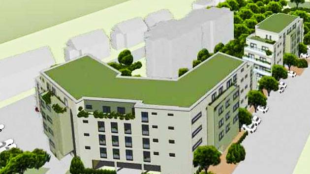 Developerská společnost Brickbay SE chce postavit 55 bytů ve třech pětipodlažních domy ve Dvoře Králové nad Labem v lokalitě Berlínek mezi ulicemi Pod Safari a Milady Horákové.