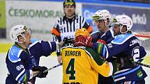 Čtvrtfinále play off hokejové Chance ligy: HC Stadion Vrchlabí - VHK Robe Vsetín.