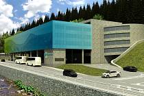 V Peci pod Sněžkou začíná výstavba moderního dopravního terminálu s velkým parkovacím domem pro 457 aut za 167 milionů korun bez DPH.